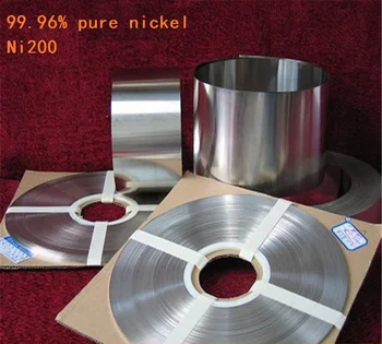 0.15 mm x 30mm %99.96 % Saf Nikel Plaka Kayış Şerit Levhalar saf nikel Pil elektrot için nokta kaynak makinesi 18650 nikel