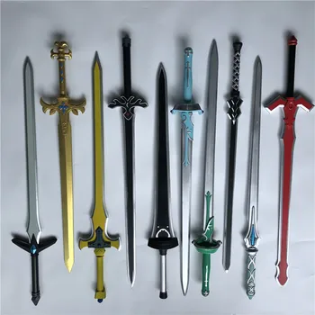 1:1 108cm Sword Art Online Aydınlatıcı Koyu İtici Kılıç Silah Cosplay SAO kirito Asuna kılıç Anime Ninja Bıçak PU Silah Prop
