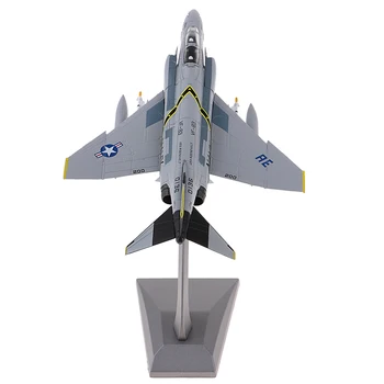 1/100 Die Cast Amerikan F-4 Savaş Uçağı uçak oyuncakları W/ Metal Teşhir Standı