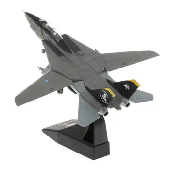 1: 100 Diecast Model Oyuncak F-14 Süper Flanker Jet Avcı Uçağı