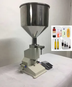 1 - 100ml Pnömatik dolum makinesi Krem Gıda Macun Dağıtım Sıvı Paketleme Ekipmanları Paslanmaz Çelik A02