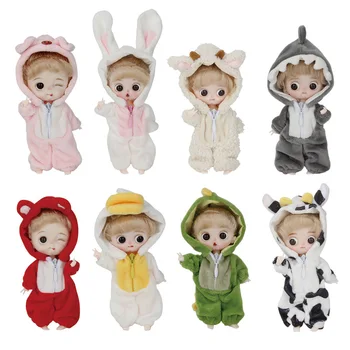 1/12 oyuncak bebek giysileri BJD OB11 Bebek Hayvan Tarzı Tek parça Pijama Ob11 Bebek Bebek Giysileri Accesorios Para Munecas Çocuklar için hediyeler