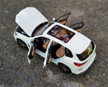 1: 18 BMW İçin X5 40i 2019 G05 pres döküm model araç SUV Oyuncaklar Erkek Kız Hediyeler Beyaz / Gümüş Hediyeler Ekran Koleksiyonu Süsler