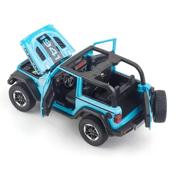 1: 20 Wrangler Rubicon Araba modeli Off-road araç Araba Diecasts ve Oyuncak Araçlar Araba Modeli Minyatür Ölçekli Model Araba Çocuklar Hediye