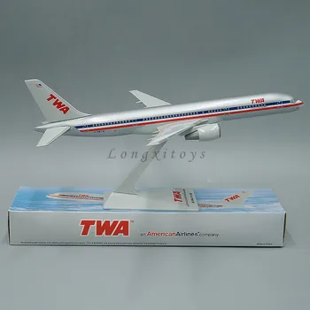 1: 200 Uçak Modeli Oyuncak Trans Dünya Havayolları TWA Boeing 757-200 Koleksiyonu İçin
