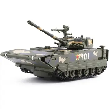 1: 32 alaşım geri çekin tankı modeli, yüksek simülasyon askeri tank oyuncaklar, metal döküm, müzik flaş çocuk oyuncakları, ücretsiz kargo