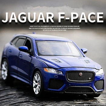 1:32 Jaguars F-PACE SUV Alaşım Araba Modeli Diecast Metal Araçlar Araba Modeli Simülasyon ses ve ışık Koleksiyonu çocuk oyuncağı hediye