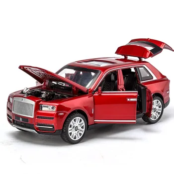 1: 32 Rolls - Royce Cullinan Diecasts ve Oyuncak Araçlar Araba Modeli İle Ses ve ışık Koleksiyonu oyuncak arabalar İçin Çocuk Çocuk Hediye