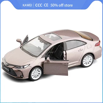 1: 32 TOYOTA Corolla Alaşım Araba Modeli Diecasts Metal Oyuncak Araçlar Araba Modeli Yüksek Simülasyon ses Ve ışık Oyuncaklar Çocuklar Için hediye