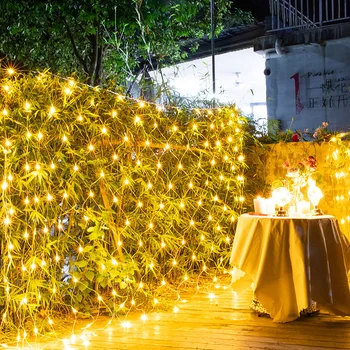 1. 5x1. 5 m 96 leds Net Led dize ışıkları sokak çelenk LED perde açık noel dekorasyon yeni yıl düğün dekoratif ışıklar