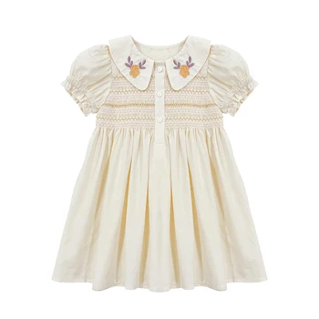 1-7Y Çocuk Giyim Kız yaz elbisesi 2021 Yeni Rahat Moda çocuk Prenses Elbise Bebek Çiçek Çocuk Elbise Giyim