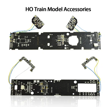 1/87 HO ölçekli IC devre tren oyuncak aksesuarları ışık ve ses ile PCB kartı demiryolu düzeni