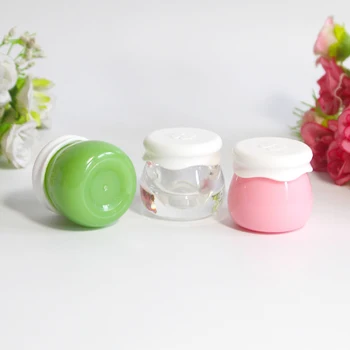 1 Adet BPA Ücretsiz Kalın Şeffaf Akrilik HİÇBİR SIZINTI Plastik Kavanozlar için Boş Kaplar Kozmetik, dudak Balsamı, boncuk, kremler, Losyon