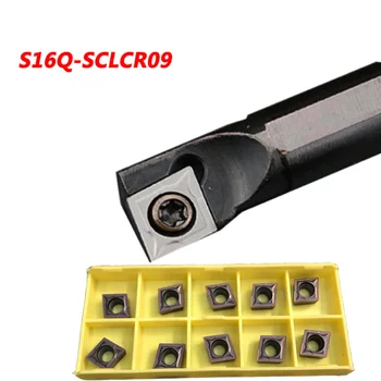 1 adet CNC kesici aletler S16Q-SCLCR09 İç dönüm aracı Torna Sıkıcı Bar Takım Tutucu CCMT09T304 CCMT09T308 Karbür Uçlar