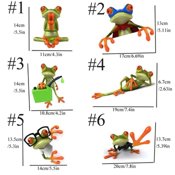 1 Adet Komik 3D Karikatür Kurbağalar Araba Çıkartmaları Çıkartması Vinil Kapak Vücut Çizik Araba Styling Motosiklet Aksesuarları