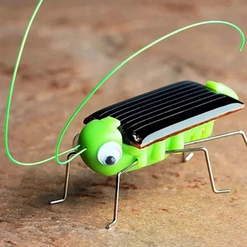 1 Adet Mini Güneş Enerjisi Powered Robot Hamamböceği / Çekirge Eğitim Simülasyon çocuk oyuncağı Hediye Komik Hareketli Oyuncak Güneş Böcek