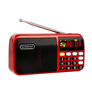 1 ADET Mini Taşınabilir Radyo El Dijital FM USB TF MP3 Çalar Hoparlör USB Şarj Edilebilir Radyo Cepler Alıcı toptan yeni
