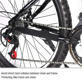 1 ADET Neopren Bisiklet Bakım Zinciri Yayınlanan Muhafızları bisiklet şasisi Zincir Koruyucu Koruyucu MTB Bisiklet Bakım Koruma Kapağı