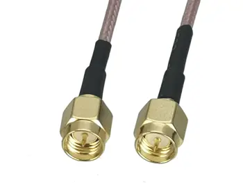 1 Adet RG316 SMA Erkek Tak SMA Erkek fiş konnektörü RF Koaksiyel Jumper Pigtail Kablo Radyo Anteni İçin 4 inç ~ 5M