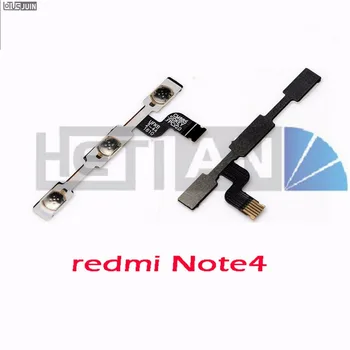 1 ADET Xiaomi Redmi için Not 4 Yan Güç Ses Tuşu AÇMA / KAPAMA Düğmesi Anahtarı Flex Kablo Şerit Değiştirme Onarım Yedek parça