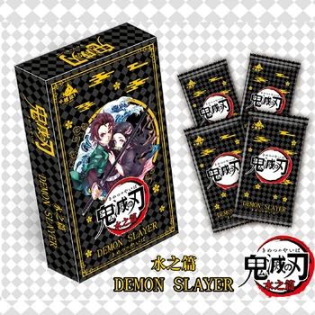1 KUTU Yeni iblis avcısı Toplama Kartları Su Versiyonu Güçlendirici Kutusu Paketi Koleksiyonu Anime Parti Oyunları Oyuncaklar Ticaret Kartları
