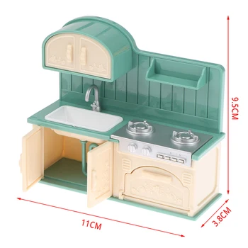 1 Takım 1:12 Minyatür Mutfak Model Oyuncaklar Dollhouse Mini Soba Kürek Pot su ısıtıcısı ocak pişirme kapları mutfak dekoru Oyuncak
