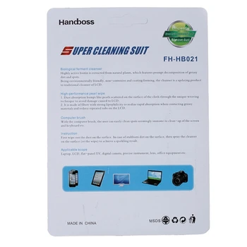 1 Takım Yüksek Kaliteli Ekran Temizleme Kiti Fırça Bezi Sıvı LCD TV tablet telefon B2RC