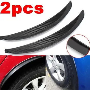 1 Çift 24.5 cm Yumuşak PVC çamurluk genişletici Arch Tekerlek Kaş Koruma Kiti Araba Kamyon Oto Yedek Dış Parçaları Çamurluklar