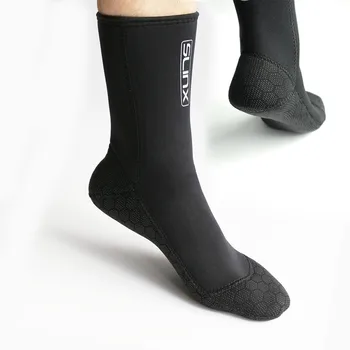 1 Çift 3mm Neopren dalış çorapları Süper Elastik Kaymaz Aşındırıcı Dalış Yüzgeçleri Yetişkin Tüplü Zıpkın Dalış Yüzme Çorap