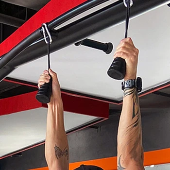 1 Çift Biceps Triceps İpli Tek Kavrama Halat Aşağı Çekin Kablo Ek Kas Fitness Eğitim Ekipmanları