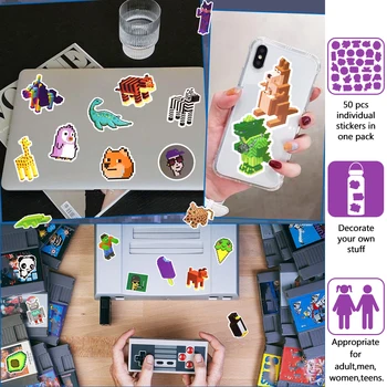 10/100 ADET Vintage video oyunu Neon Çıkartmalar Dizüstü Kaykay Araç Telefonu Bagaj Buzdolabı Su Geçirmez Çıkartmaları Karikatür Etiket Paketi