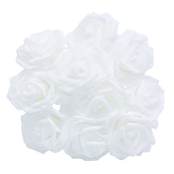 10/20/30 Adet 8CM PE Köpük Gül Çiçek Kafa Ev Düğün Dekorasyon için yapay çiçekler DIY Gelin Buketi Scrapbooking