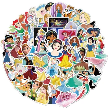 10/30/50 ADET Disney Prenses Karikatür Anime Çıkartmalar DIY Telefon Gitar Dizüstü Bagaj Kaykay Graffiti Çıkartmaları için Eğlenceli Çocuk Oyuncakları