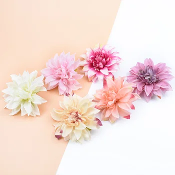 10 adet 10CM Yapay Bitkiler Dekoratif Çiçekler İpek Gerbera yılbaşı dekoru Ev Düğün için Dıy Çelenk Sahte Ercik Broş