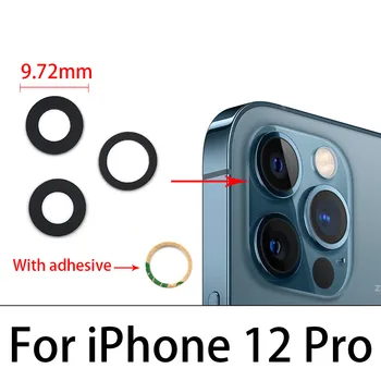 10 Adet/grup,arka Arka Kamera Cam Lens iPhone 11 12 13 Pro Max mini Yapıştırıcı İle Yedek Parçalar