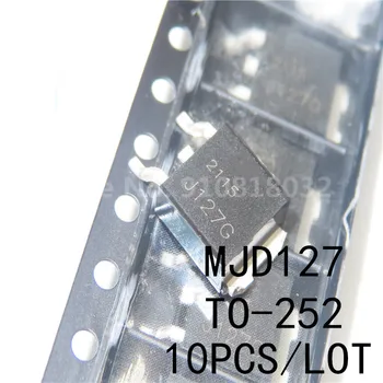 10 ADET / GRUP MJD127 SMD TO-252 8A 100V PNP Darlington transistör Orijinal Yeni Stokta