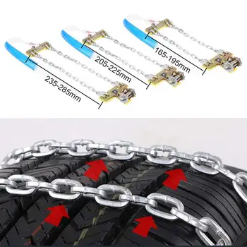 10 adet S / M / L Araba Tekerlek Zincirleri Anti-skid Zincir Bağları Çok Fonksiyonlu Kar Çamur Kaçış Özel kaymaz lastik zinciri Evrensel