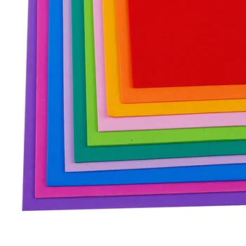 10 adet / takım 20x30cm Renkli Eva Köpük Sünger Kağıt Levha HİÇBİR Tutkal Scrapbooking El Sanatları Dıy Noel El Sanatları