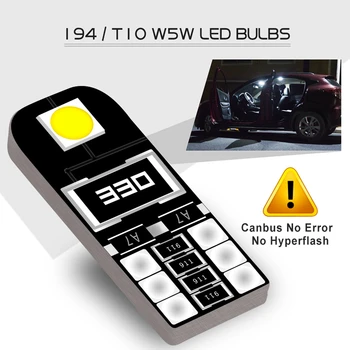 10 adet W5W T10 LED Canbus Ampul Kıa Rıo için 2 3 4 Ceed Cerato K3 K4 K5 Mazda 3 5 6 GH CX-5 CX5 CX3 CX-7 Araba iç aydınlatma