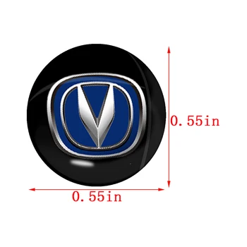 10 adet Yuvarlak 3D Araba İç Küçük Etiket Logo Detayları ile Buick Regal 2018 için Verano Yelken Encore Enclave 2011 GL8 Aksesuarları