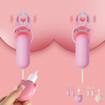 10 Frekans Meme Kelepçeleri Titreşimli Meme Klipleri Meme Stimülatörü Kablolu Vibratörler Yumurta Seks Oyuncakları Kadınlar için Çiftler Eğlenceli