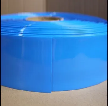 10 m / grup düzleştirmek 140mm çap 89mm mavi PVC ısı borusu shrink sıcak pil seti Modeli Zarflar güç kaynağı Zarflar