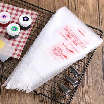 100/50/20 adet Tek Kullanımlık sıkma torbası pasta torbası Buzlanma Boru Kek Kek Dekorasyon Araçları / Çanta Kek Araçları Mutfak Aksesuarları GYH