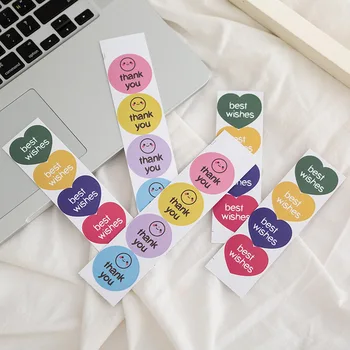 100 adet 4cm Ins Rüzgar Morandi Nokta Etiket Renkli hediye keseleri Sızdırmazlık Etiketleri Kağıt Kartı Fotoğraf Kartpostal Zarf Dizüstü Sticker