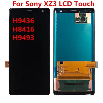 100 % Test OLED Orijinal SONY Xperia XZ3 LCD ekran dokunmatik ekran digitizer SONY XPERİA XZ İçin 3 LCD H9436 H8416 H9493