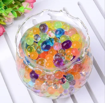 1000 Adet Renkli Kristal Toprak Çamur Hidrojel Inci Jel çocuk oyuncağı Büyüyen Su Topu Boncuk Düğün Ev Partisi Dekorasyon