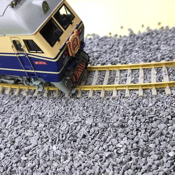 100g 1/87 HO ölçekli Demiryolu Çakıl Demiryolu Köşe Taşı Tren Parça Balast Çakıl DIY Minyatür Peyzaj Kum Masa Modeli