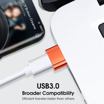 10A Hızlı Şarj OTG Adaptör USB 3.0 Tip-C USB C Erkek USB Dişi Dönüştürücü Macbook Xiaomi Samsung USBC OTG Konektörü
