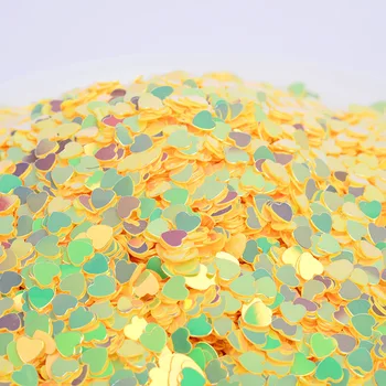 10g Altın Kalp Şekli Gevşek Payetler El Sanatları Glitter Nail Art Pullu Pailettes Dekor DIY El Yapımı Malzeme Aksesuarları 4mm