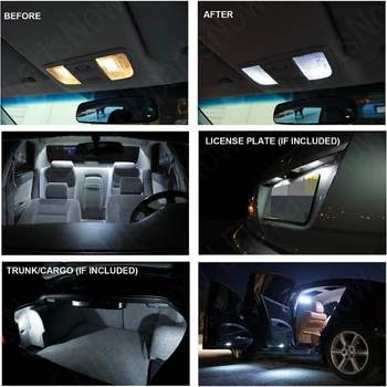 10x araba led iç ampuller Bmw E46 Beyaz LED İç aydınlatma kiti M3 cabrio Canbus Hata Ücretsiz